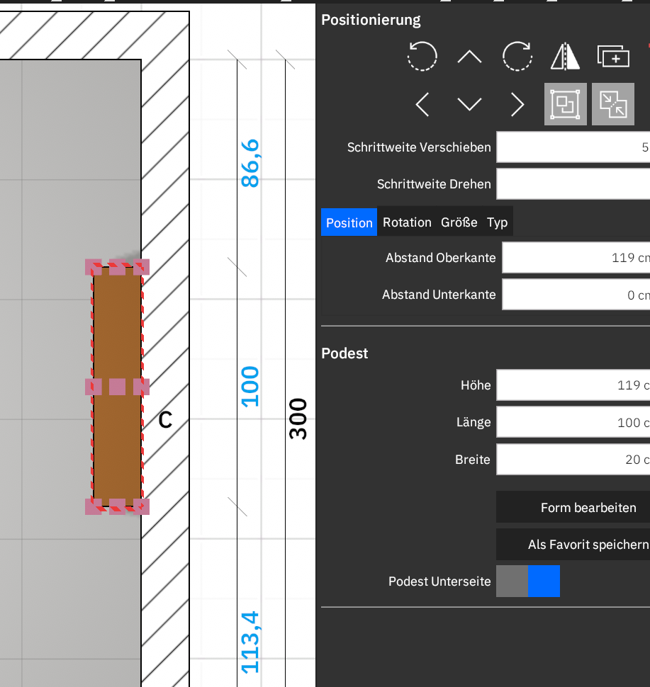 Vorwand M3B.Badplaner